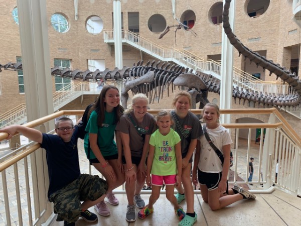 Students at the Fernbank Museum